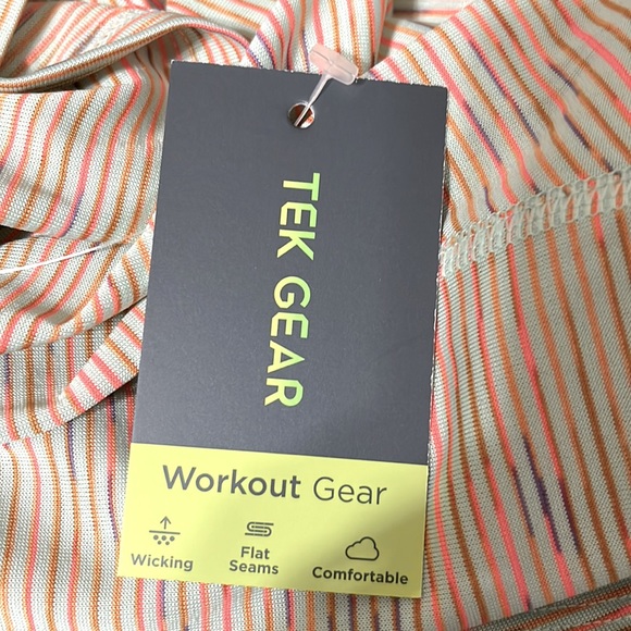 5/$25 Tek Gear Performance Core Mint Space Dye Crewneck Tee Size Large - Picture 6 of 9